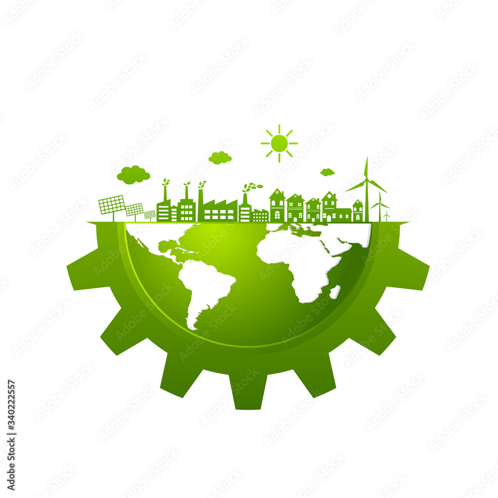 Ecology friendly concept. save world Ecology friendly concept. save world