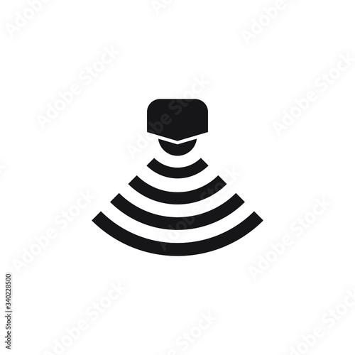 Sensor icon design isolated on white background