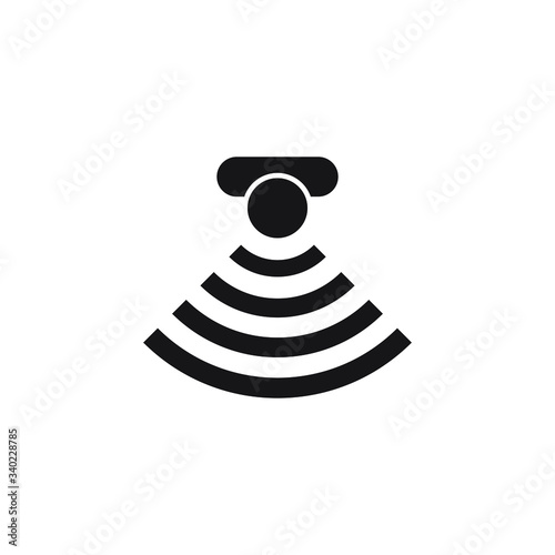 Sensor icon design isolated on white background