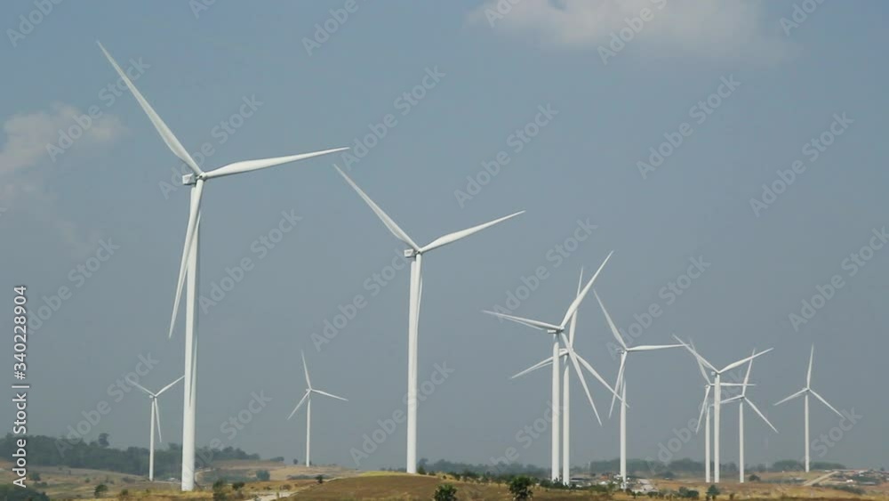 Wind turbine farm Wind power., Clean and renewable energy wind power turbine wind turbine energy production. Wind turbine farm Wind power., Clean and renewable energy wind power turbine wind turbine energy production.