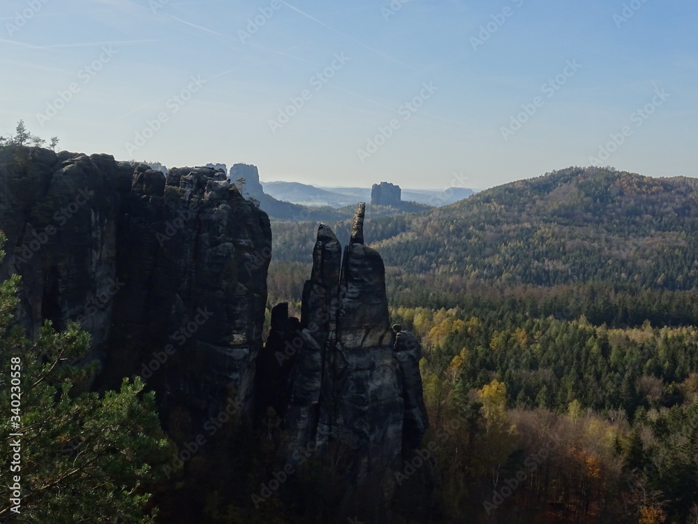 Sandstone Mountains and Forest, Falkenstein