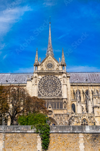 Notre Dame cathedral in Paris  France.