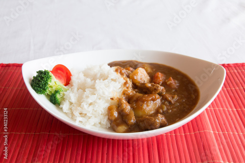 chicken curry with rice