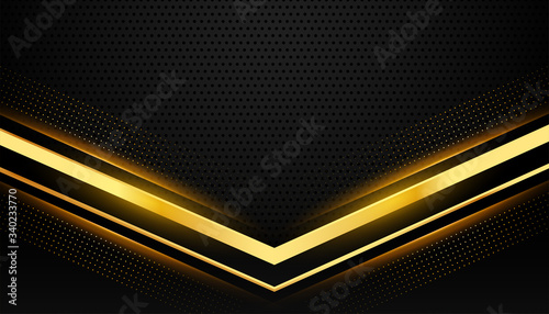 stylish black and gold background with text space