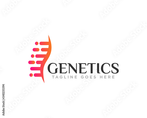 DNA Logo Icon Design Vector