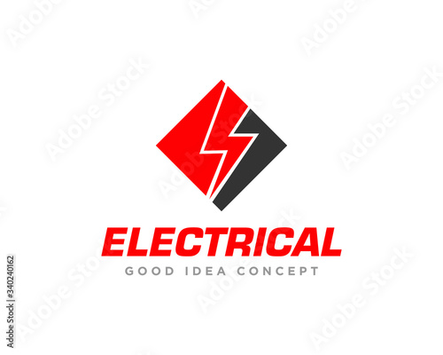 Electrical Logo Design Vector © Mussyayin