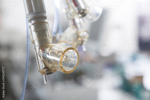 Apparatus for artificial lung ventilation. Intensive care. Resuscitation. Treatment of lung diseases. Pneumonia. Manufacturing, checking, testing of e device. oxygen supply tubes