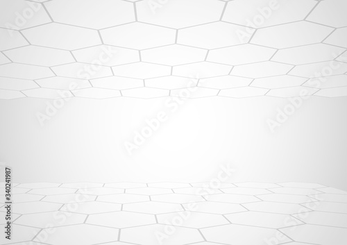 White abstract background. Vector polygon wallpaper texture.