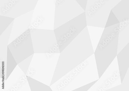White abstract background. Vector polygon wallpaper texture.