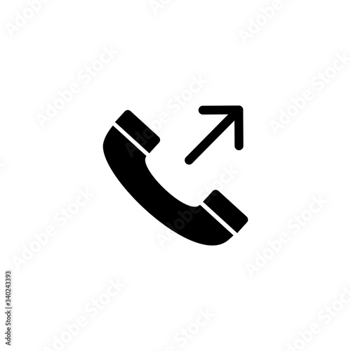 in coming call icon, Out coming call sign and symbol vector