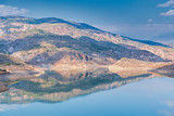 reflections in the Beninar reservoir (Spain)
