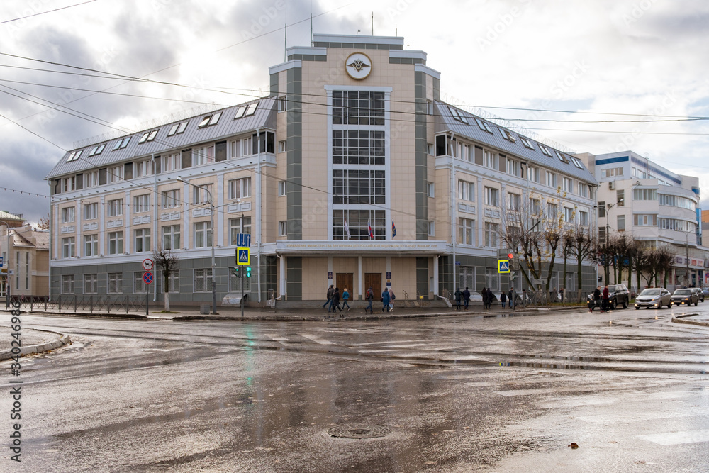 The building of the Ministry of internal Affairs of Russia on Yoshkar-Ola, Komsomolskaya street, 114.