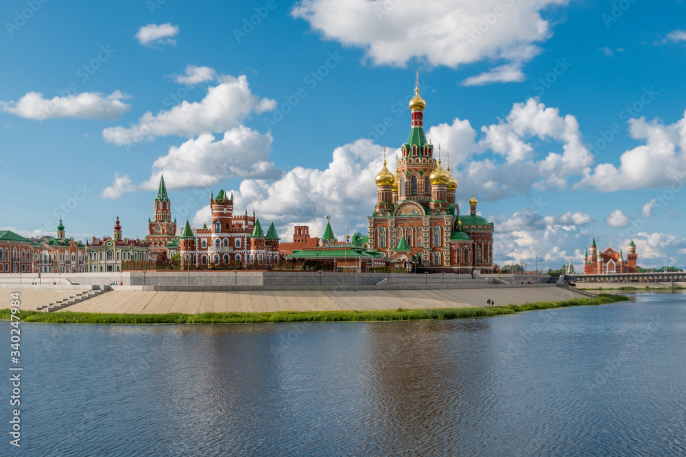 Yoshkar-Ola 2019. View of the Annunciation Cathedral in Arkhanhel's'ka Sloboda.