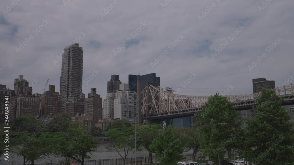 Ed Koch Queensboro Bridge as seen from Roosevelt Island. Ed Koch Queensboro Bridge as seen from Roosevelt Island.
