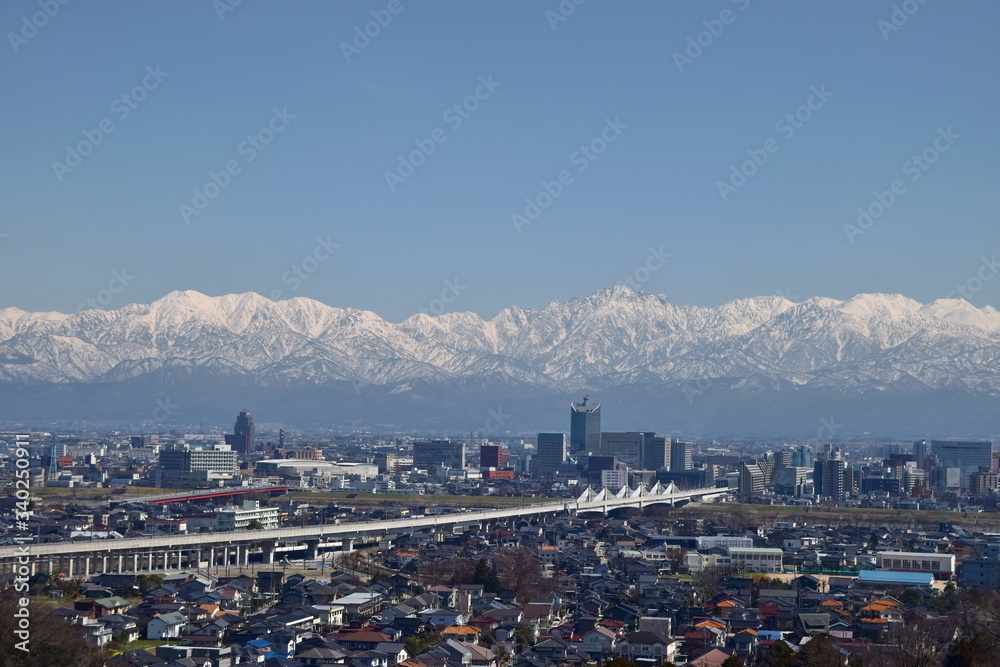 Fototapeta premium aerial view of the city