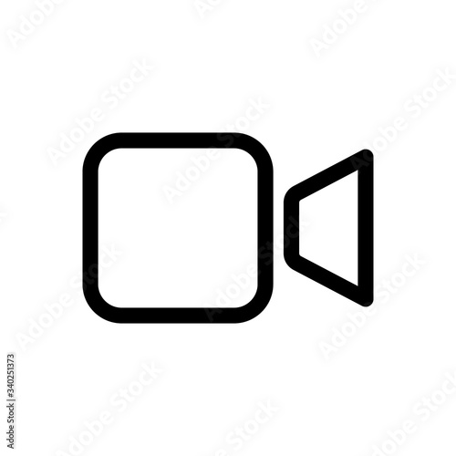 Video Call Icon Logo Vector Illustration. Video Call icon design vector template. Trendy Video Call vector icon flat design for website, symbol, logo, icon, sign, app, UI.