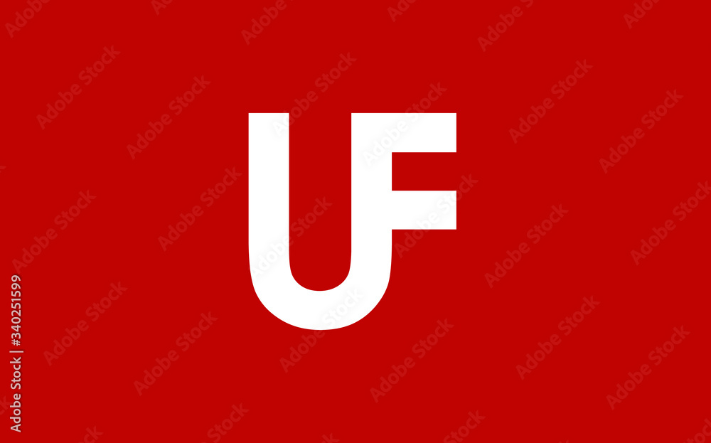 UF or FU and U, F Uppercase Letter Initial Logo Design, Vector Template UF or FU and U, F Uppercase Letter Initial Logo Design, Vector Template