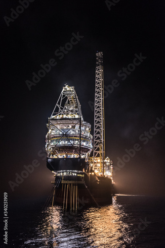 FPSO at night