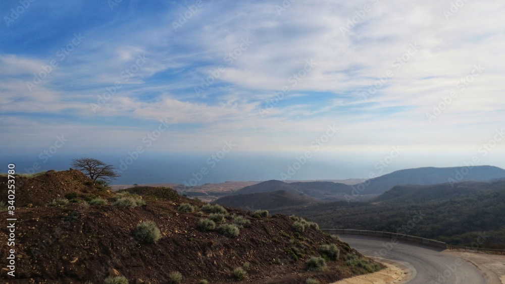 Beautiful view of mountain in Salalah, Oman
