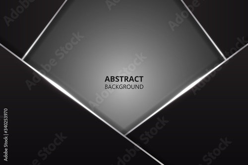 Abstract polygonal tech background. Dark metal texture.