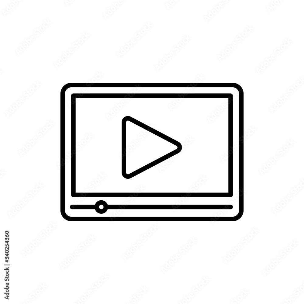 Video Icon Logo Vector Illustration. Video player icon design vector template. Trendy Video vector icon flat design for website, symbol, logo, icon, sign, app, UI. Video Icon Logo Vector Illustration. Video player icon design vector template. Trendy Video vector icon flat design for website, symbol, logo, icon, sign, app, UI.