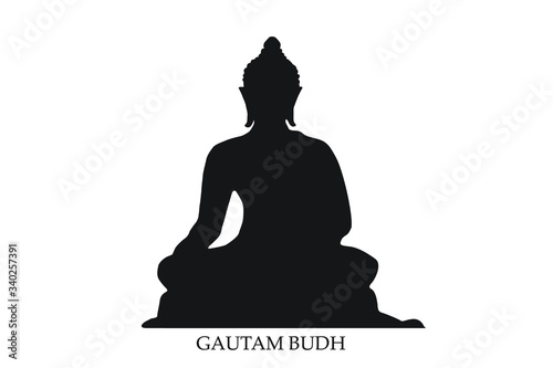buddha statue vector