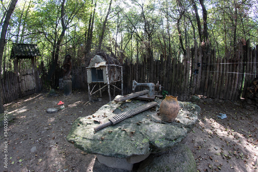 old wooden household items and labor old wooden household items and labor