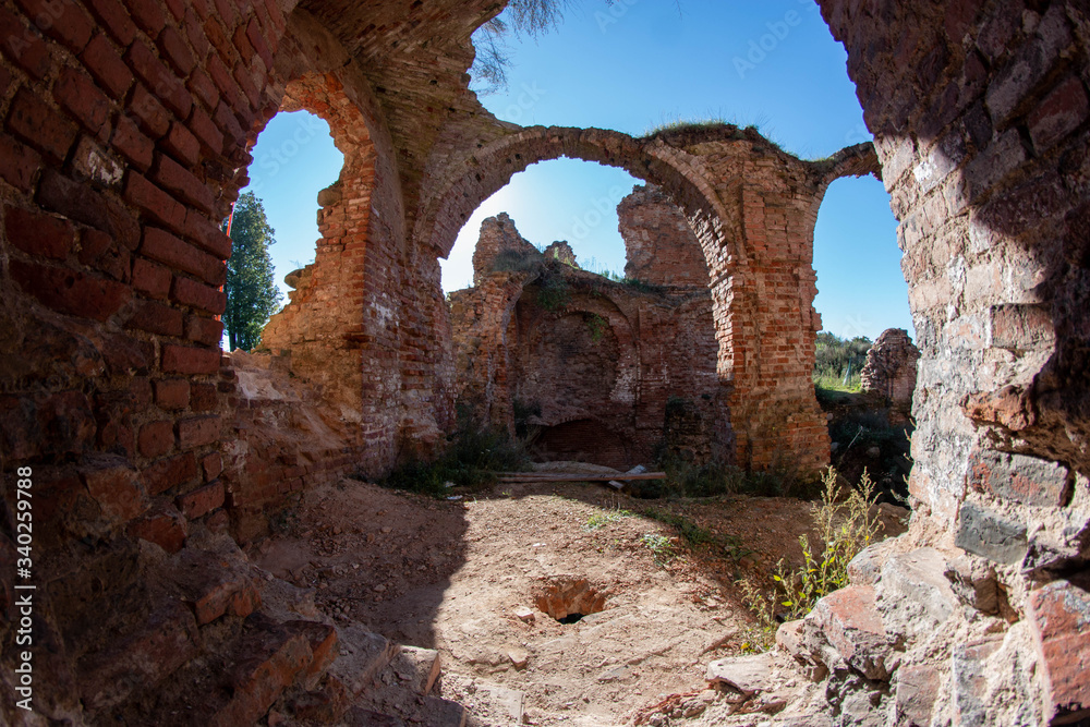 ruins of an abandoned castle