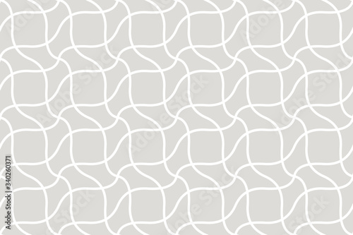 Geometric seamless pattern. Vector background with abstract line texture. Neutral monochrome wallpaper  grey white simple light linear ornament for wrapping paper  textile. Decorative design element