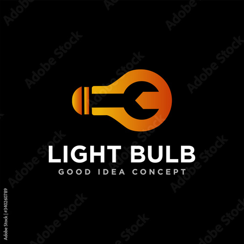 Light Bulb Logo Icon Design Vector