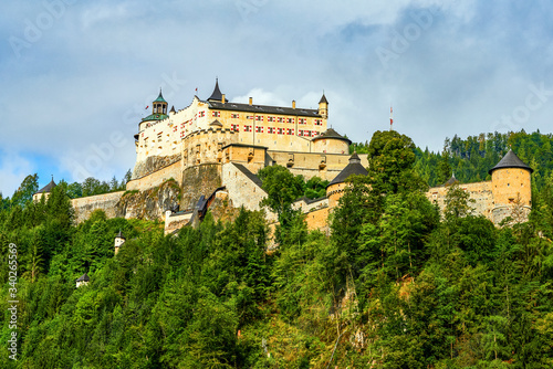 View on Hohenwerfen castle, Austria