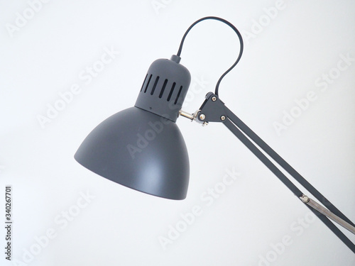 Black flexo lamp is background for interior design