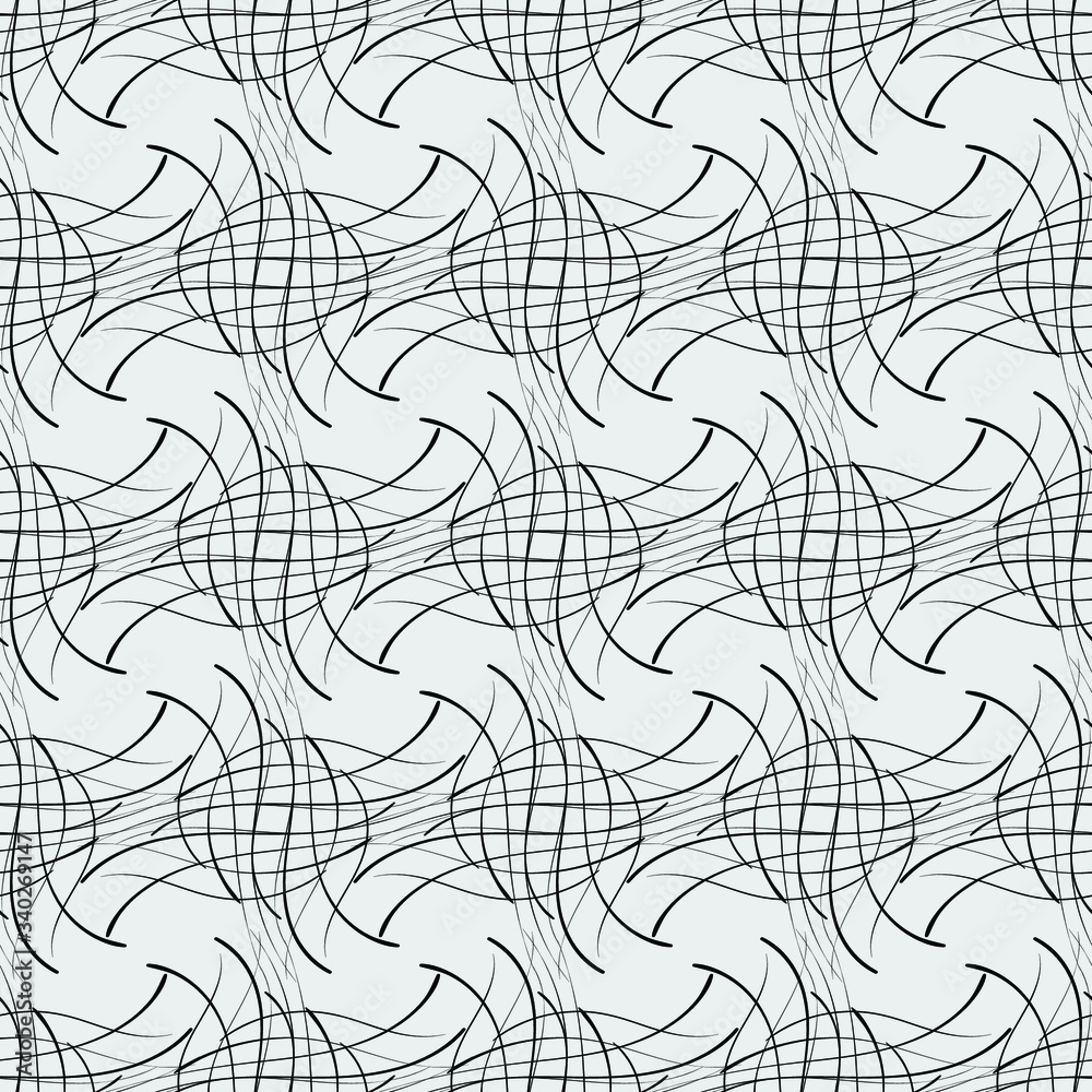 Seamless vector in geometric ornamental style. Seamless vector in geometric ornamental style.