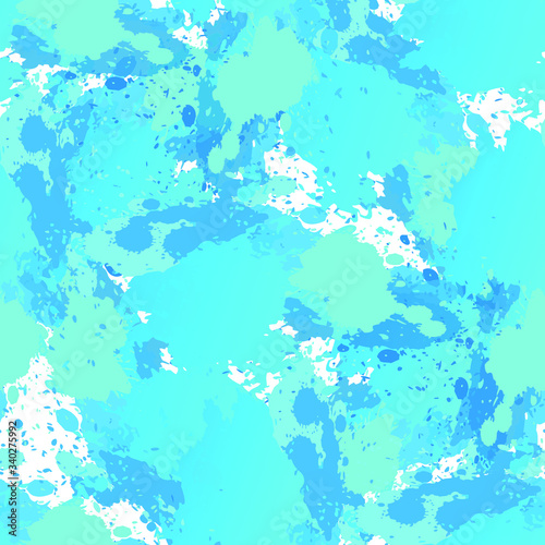  Seamless vector background With chaotic color spots and blots and strokes of paint.