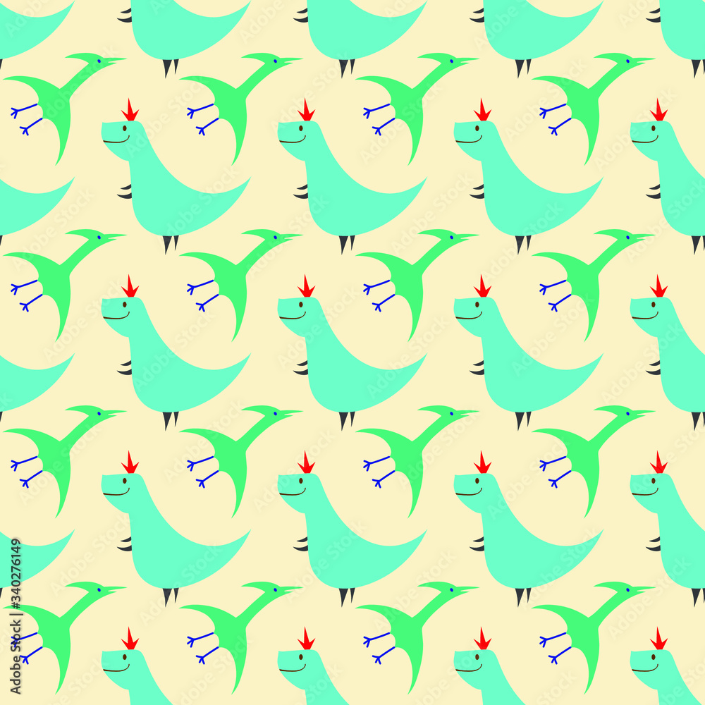 Seamless vector in geometric ornamental style.