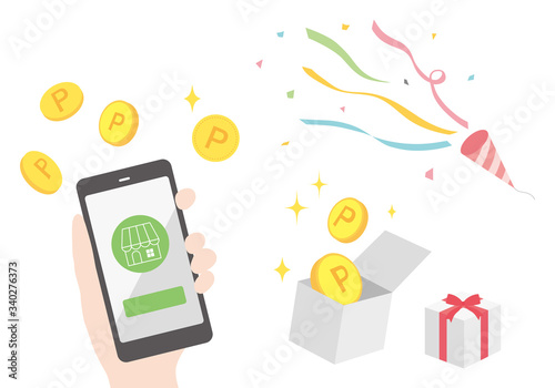 スマホで買い物・ポイントプレゼント