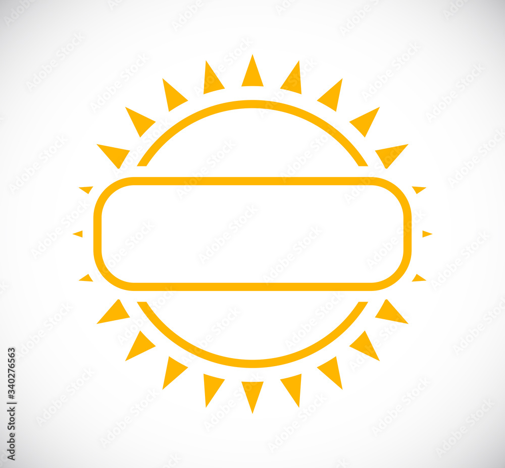 sun banner icon sun banner icon