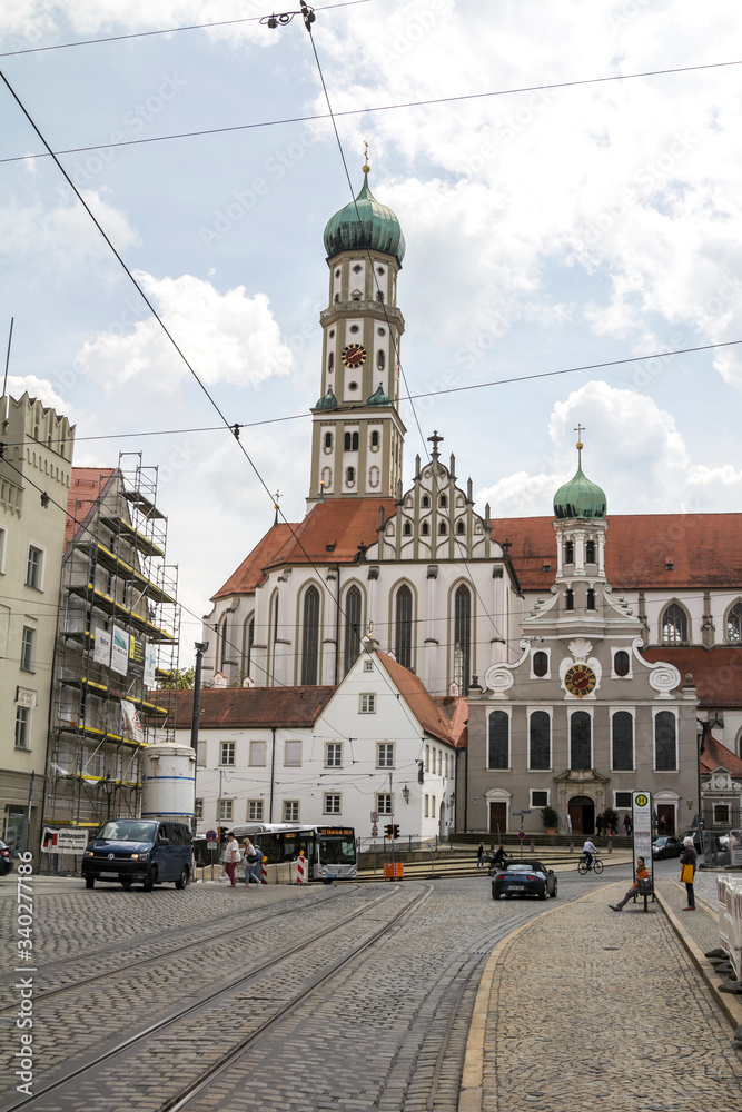 Obraz premium Augsburg, Germany : Marketplace of Augsburg. Augsburg is the third-largest city in Bavaria