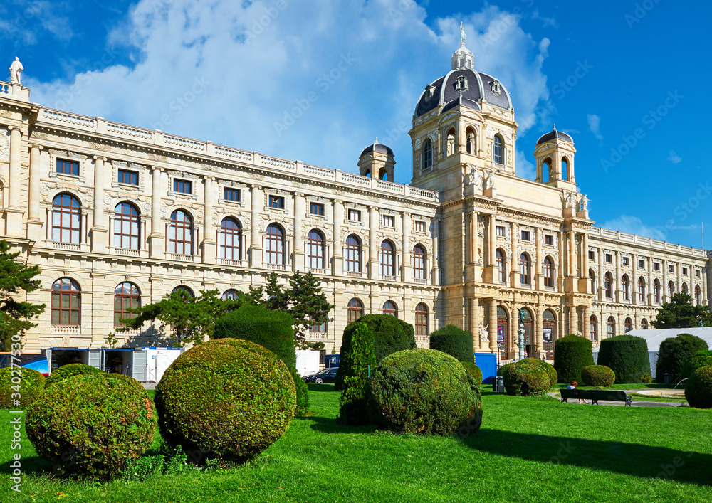View on Imperial Natural History museum. Vienna, Austria