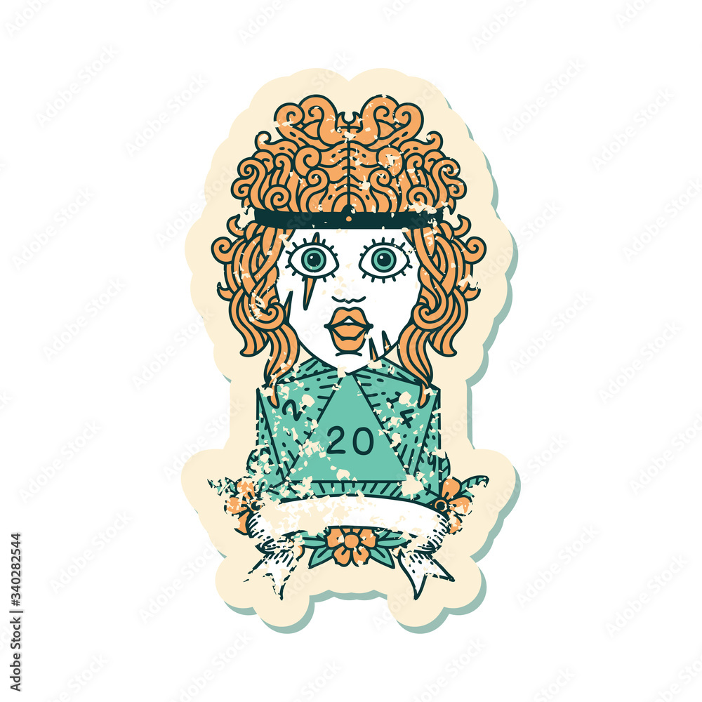 human barbarian with natural twenty dice roll illustration human barbarian with natural twenty dice roll illustration