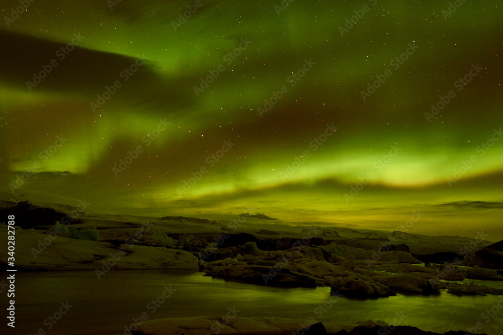 Aurora borealis in Iceland 