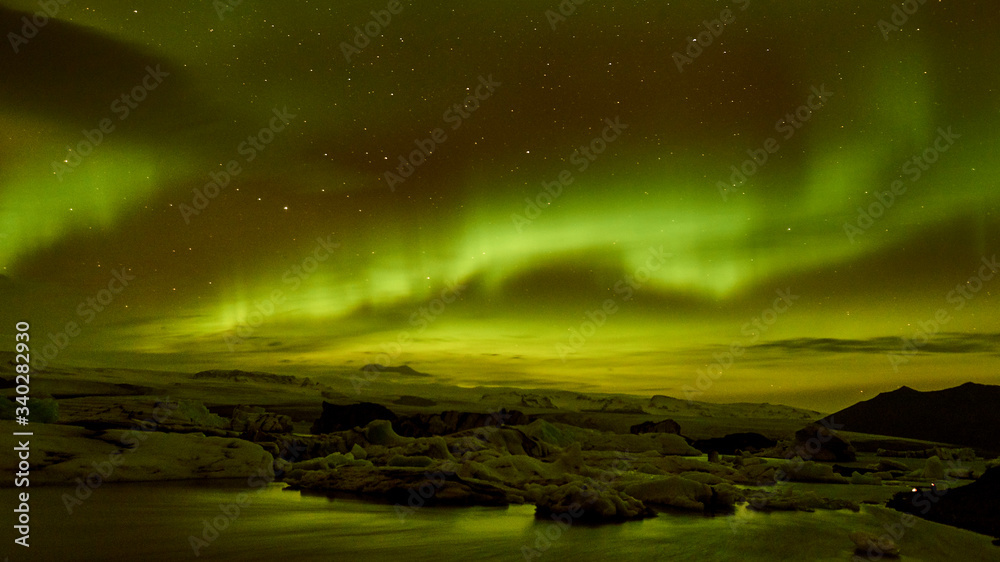 Aurora borealis in Iceland 