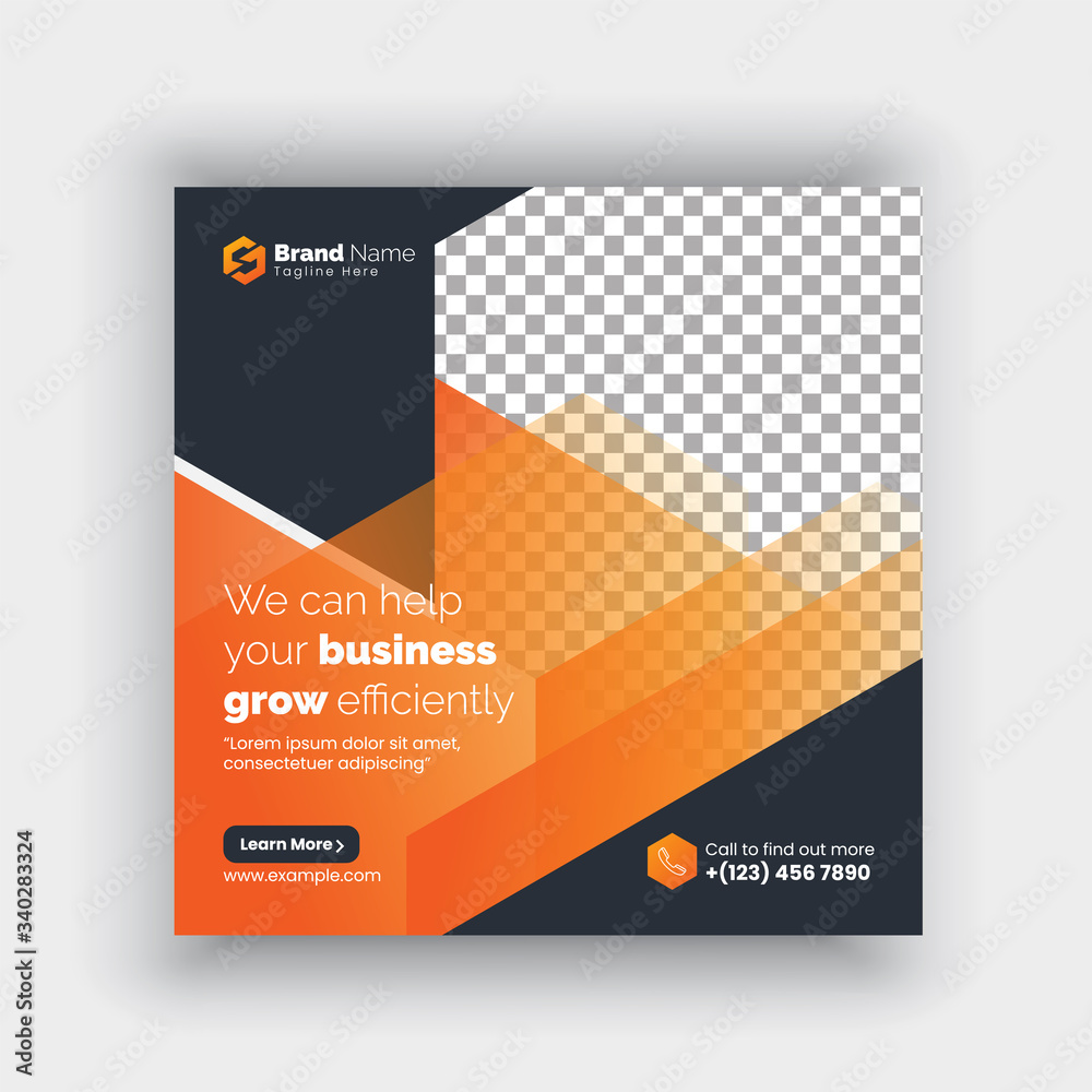 Modern promotion square web banner for social media mobile apps Modern promotion square web banner for social media mobile apps