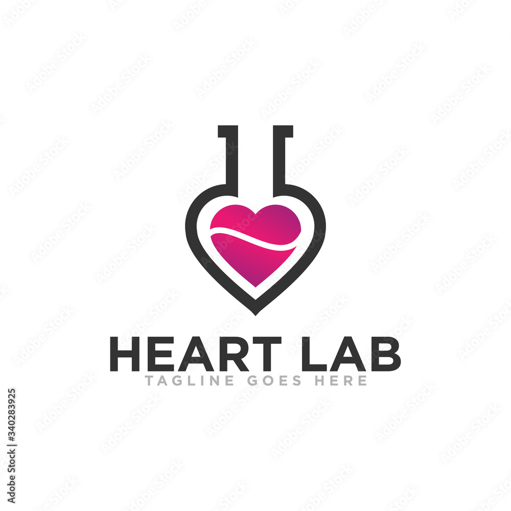 Obraz premium Heart Care Logo Design Vector