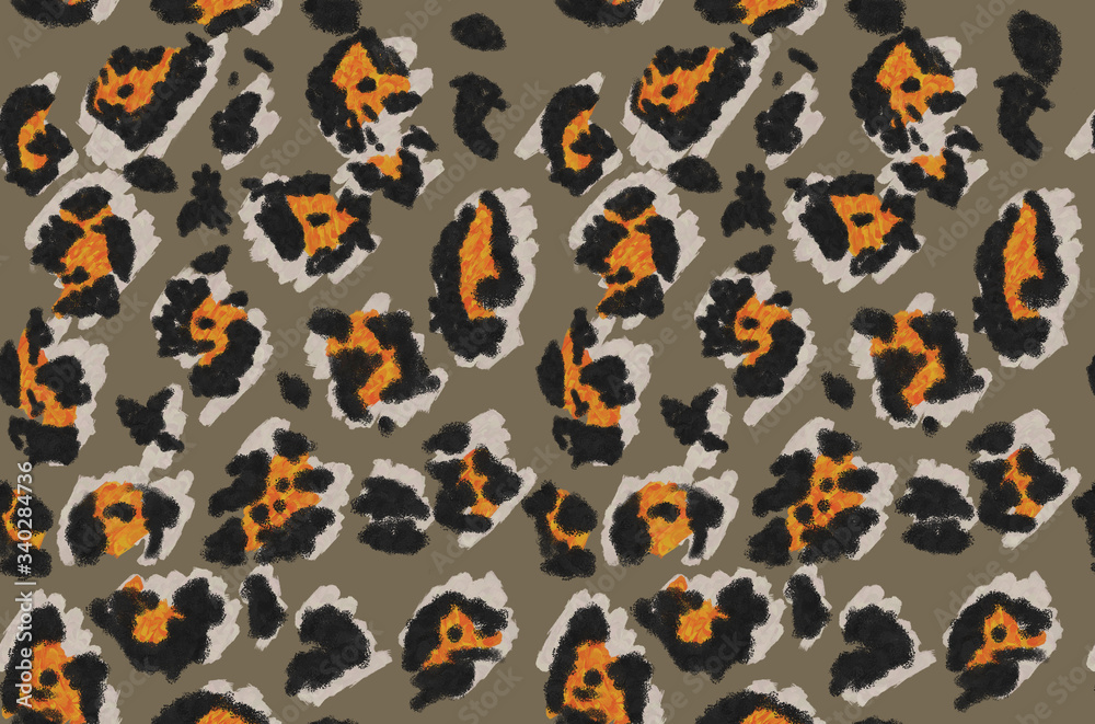Leopard pattern design, illustration background Leopard pattern design, illustration background