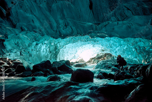 Iceland  Glacier caves 