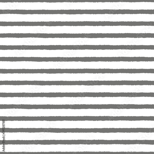 Hand-drawn stripes vector seamless pattern