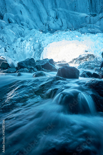 Iceland, Glacier caves 