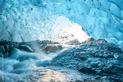 Iceland  Glacier caves 