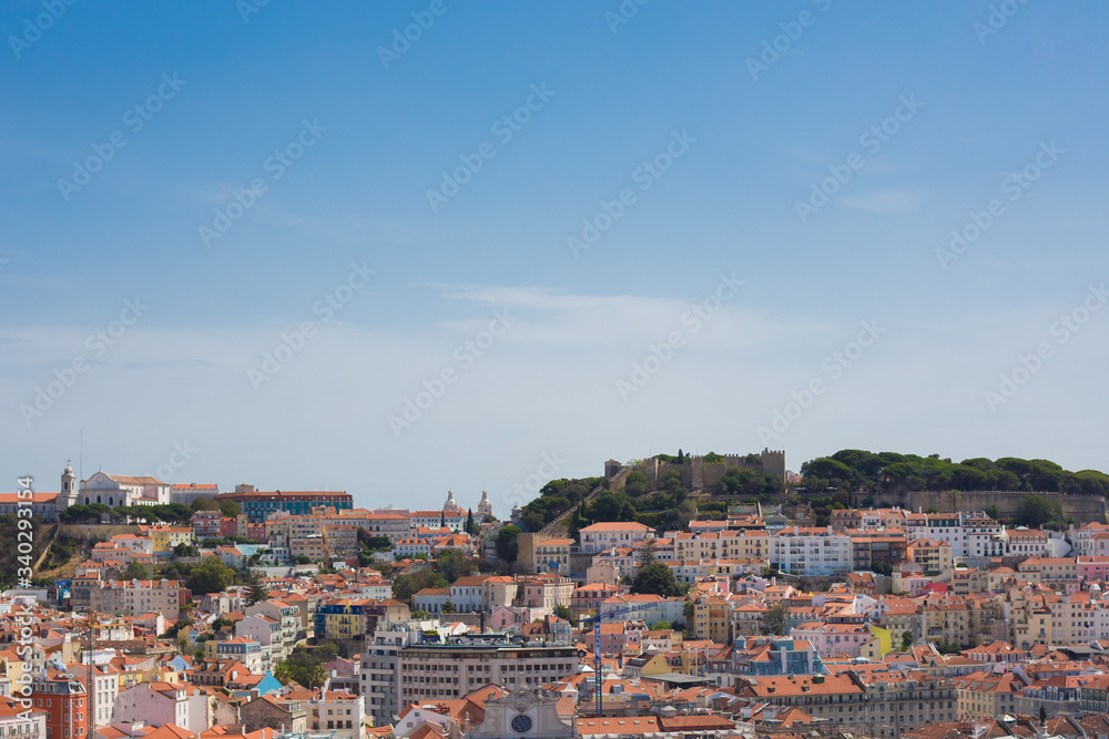 The Castle of Sao Jorge, the historical centre of Lisbon, Portugal